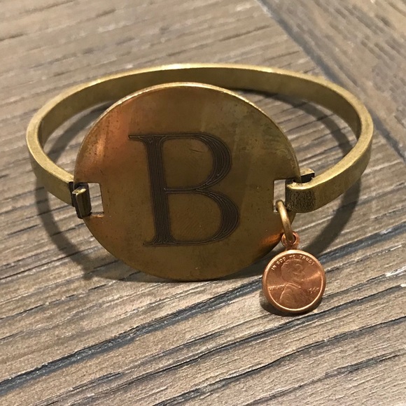 Top Shelf Brass Initial bracelet - Picture 1 of 2